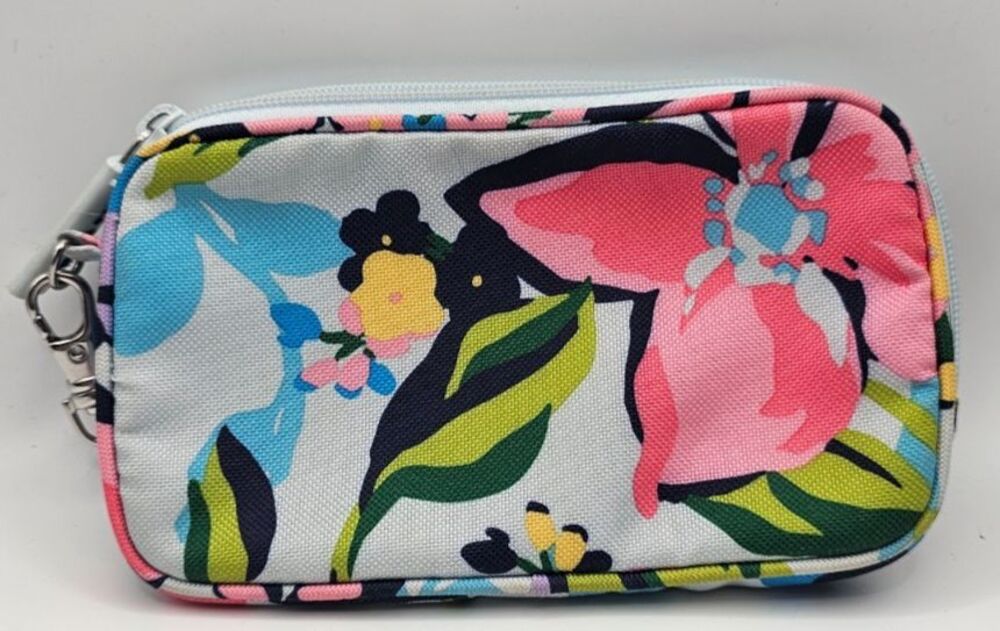 Vera Bradley Floral Wristlet Wallet Multicolor Zip Pouch Organizer Case - Picture 4 of 7